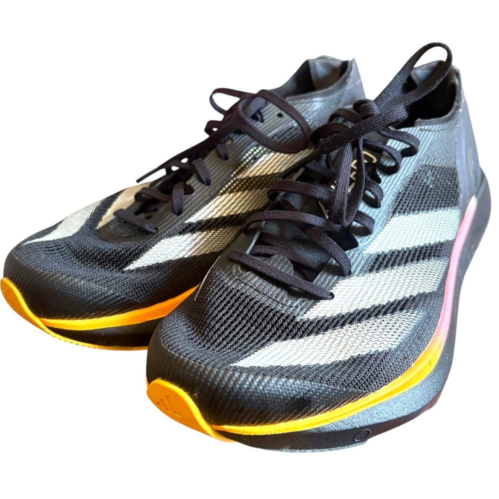 Adidas Women's Adizero Adios Pro 3 Running Shoes 7 NEW Black, Orange, & Pink - Picture 2 of 6